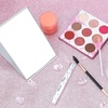 image:imageG2PLUS Portable Folding Vanity Mirror UltraSlim Aluminum Shell Travel Mirror 4x3 Inch Small Mirror for Travel Bathroom Makeup Beauty Grooming45L x 32W Pack of 2
