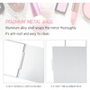 image:imageG2PLUS Portable Folding Vanity Mirror UltraSlim Aluminum Shell Travel Mirror 4x3 Inch Small Mirror for Travel Bathroom Makeup Beauty Grooming6L x 4W