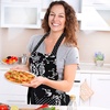 image:imageG2PLUS Thick Lemon Cotton Apron Kitchen Apron for Women Adjustable Cooking Apron with Pocket for Baking Garden ChristmasBlackfloral