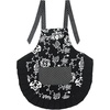 image:imageG2PLUS Thick Lemon Cotton Apron Kitchen Apron for Women Adjustable Cooking Apron with Pocket for Baking Garden ChristmasBlackfloral