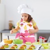image:imageG2PLUS Thick Lemon Cotton Apron Kitchen Apron for Women Adjustable Cooking Apron with Pocket for Baking Garden ChristmasPink Cupcake