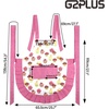 image:imageG2PLUS Thick Lemon Cotton Apron Kitchen Apron for Women Adjustable Cooking Apron with Pocket for Baking Garden ChristmasPinkcupcakeadult