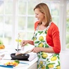image:imageG2PLUS Thick Lemon Cotton Apron Kitchen Apron for Women Adjustable Cooking Apron with Pocket for Baking Garden ChristmasYellowclassic