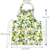 image:imageG2PLUS Thick Lemon Cotton Apron Kitchen Apron for Women Adjustable Cooking Apron with Pocket for Baking Garden ChristmasYellowclassic