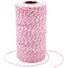image:imageG2PLUS Black String 2MM 328 Feet Natural Cotton String for Crafts Black Cotton Bakers Twine String Packing String for Gift Wrapping DIY Arts and Crafts Halloween Christmas DecorPink and White