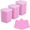 image:imageG2PLUS Cleaning Cotton Pads 600PCS Lint Free Pads Pink Makeup Remover Pad for Face FingernailPink