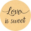 image:imageG2PLUS Love is Sweet Stickers Labels Wedding Favor Label Sticker 2 in Round Wedding Treat Sticker for Gift Wrapping Anniversary Engagement Birthday Baby Shower Party Favors