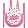 image:imageG2PLUS Thick Lemon Cotton Apron Kitchen Apron for Women Adjustable Cooking Apron with Pocket for Baking Garden ChristmasPink Cupcake
