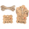 image:imageG2PLUS Wedding Favors Tags 100PCS Hugs and Kisses from The New Mr amp Mrs Tags 2x2 in Kraft Paper Gift Tag with String for Gift Wrapping Wedding Bridal Shower Anniversary Party Favor100pcs Brown Mr  Mrs Tags
