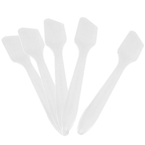 image:imageG2PLUS 100pcs Disposable Makeup Spatula  32 Inch Plastic Cosmetic Spatula Clear Cream Mixing Tools for DIY Skincare Wedding Favor Salon Use