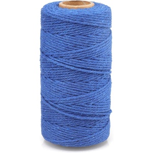 image:imageG2PLUS Black String 2MM 328 Feet Natural Cotton String for Crafts Black Cotton Bakers Twine String Packing String for Gift Wrapping DIY Arts and Crafts Halloween Christmas DecorDark Blue