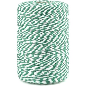 image:imageG2PLUS Black String 2MM 328 Feet Natural Cotton String for Crafts Black Cotton Bakers Twine String Packing String for Gift Wrapping DIY Arts and Crafts Halloween Christmas DecorGreen and White