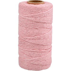 image:imageG2PLUS Black String 2MM 328 Feet Natural Cotton String for Crafts Black Cotton Bakers Twine String Packing String for Gift Wrapping DIY Arts and Crafts Halloween Christmas DecorPink