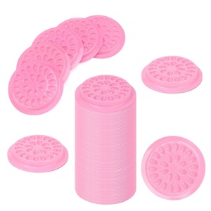 image:imageG2PLUS Glue Rings for Eyelash Extensions 100pcs Disposable Lash Rings for Pigment Baby Pink Eyelash Glue Holder Makeup Plastic Glue Cup for Nail Art and TattooLight Pink