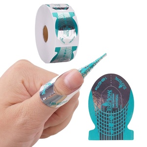 image:imageG2PLUS Nail Forms for Gel Builder 500PCS Nail Extension Forms Long Length Reusable Tip Shape Guide Stickers for DIY and Home Use Salon SuppliesGreen