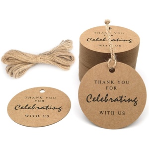 image:imageG2PLUS Thank You Tags 100PCS Thank You for Coming Tags 2 in Round Kraft Paper Gift Tag with String for Gift Wrapping DIY Arts amp Crafts Wedding Party FavorsKraftcelebrating