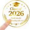 image:imageG2PLUS Graduation Stickers  120Pcs Class of 2026 Stickers 16in Silver Foil Graduation Cap Stickers Transparent Envelope Seal Sticker for Congrats Grad Invitation and Grad Party FavorsGraduation Thank You  Gold