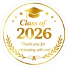 Graduation Thank You - White Gold