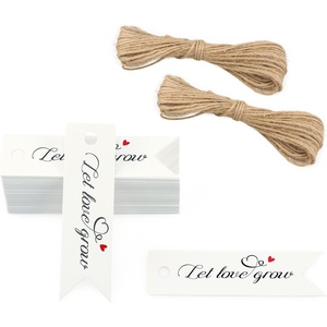 image:imageG2PLUS 100 Pcs Wedding Favor Tags  Let Love Grow Gift Tags with String for Valenties Wedding Annivery Party FavorsWhite Let Love Grow Gift Tags