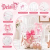 image:imageG2PLUS 24PCS Pink Bow Gift Bags with Handles Clear PVC Plastic Goodie Bag  79x79x28in Party Favor Bag with Bownot and Thank You Tags Reusable for Weddings Baby Showers Birthdays and GiftsPink