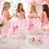 image:imageG2PLUS 24PCS Pink Bow Gift Bags with Handles Clear PVC Plastic Goodie Bag  79x79x28in Party Favor Bag with Bownot and Thank You Tags Reusable for Weddings Baby Showers Birthdays and GiftsPink