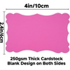 image:imageG2PLUS White Blank Business Cards 120PCS Small Note Card 4 x 24in Paper  Mini Thick DoubleSides Cardstock for Writing Greeting Cards Thank You Cards for Small Business and DIY UsePink