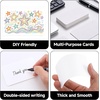 image:imageG2PLUS White Blank Business Cards 120PCS Small Note Card 4 x 24in Paper  Mini Thick DoubleSides Cardstock for Writing Greeting Cards Thank You Cards for Small Business and DIY UseWhite