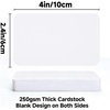 image:imageG2PLUS White Blank Business Cards 120PCS Small Note Card 4 x 24in Paper  Mini Thick DoubleSides Cardstock for Writing Greeting Cards Thank You Cards for Small Business and DIY UseWhite