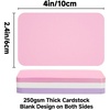 image:imageG2PLUS White Blank Business Cards 120PCS Small Note Card 4 x 24in Paper  Mini Thick DoubleSides Cardstock for Writing Greeting Cards Thank You Cards for Small Business and DIY UseMacaron