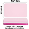image:imageG2PLUS White Blank Business Cards 120PCS Small Note Card 4 x 24in Paper  Mini Thick DoubleSides Cardstock for Writing Greeting Cards Thank You Cards for Small Business and DIY UsePink