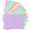image:imageG2PLUS 60PCS Blank Kraft Greeting Cards 5x7 in Cardstock Paper  12 Rainbow Colors Thick Scalloped Card for DIY Crafts Baby Showers Wedding Invitations Note Handmade and MessagesMacaron