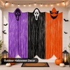 image:imageG2PLUS Halloween Foil Fringe Hanging Ghosts 2 Pack 33x66 FeetBlackOrangePurple