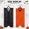 image:imageG2PLUS Halloween Foil Fringe Hanging Ghosts 2 Pack 33x66 FeetBlackOrangePurple
