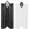 image:imageG2PLUS Halloween Foil Fringe Hanging Ghosts 2 Pack 33x66 FeetBlackWhite